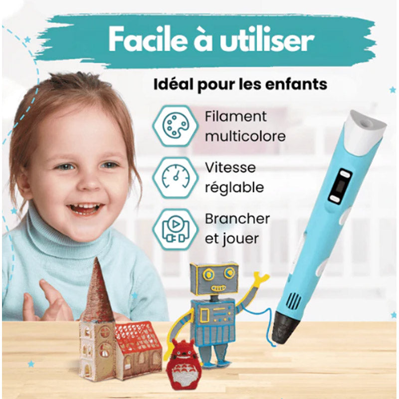 Stylo Magique 3D CreaKid™